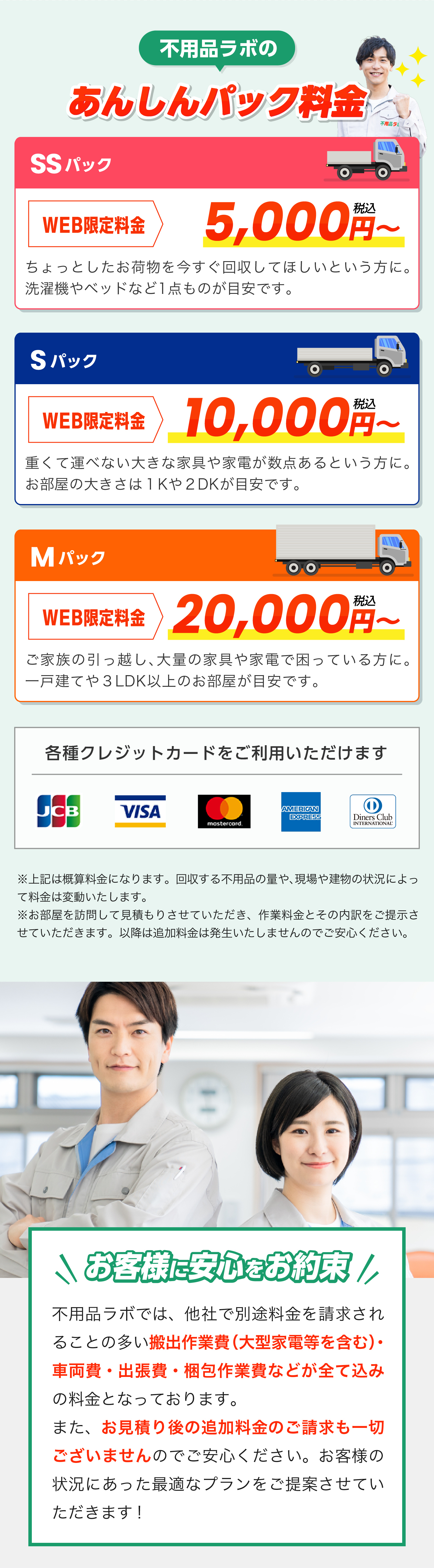 安心パック料金